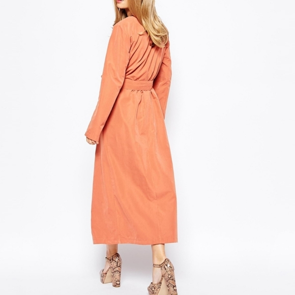 Waterfall Collar Duster with Belt Size L - Picture 4 of 6